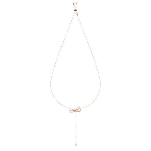 PRICED2SELL!! Authentic Swarovski, Necklace (MATCHING BOW RING ALSO AVAILABLE) - Picture 3 of 4